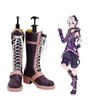 VOCALOID4 Bibliothek V4 Blume Cosplay Stiefel Lila Leder Schuhe Nach Maß Irgendeine Größe