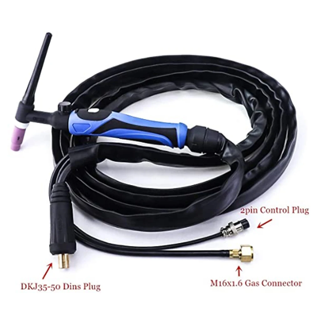 wp26 WP26V WP26FV Torcia TIG GTAW Ugello gas A-200 Valvola Argon 3m 13ft Arco Torcia raffreddata ad aria di 150-300A Saldatura TIG