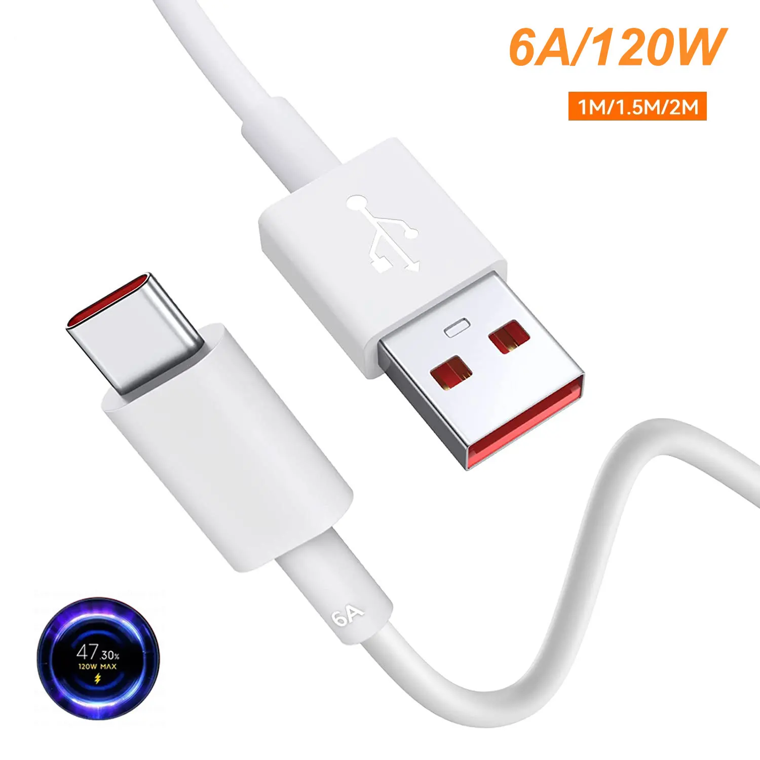 Per Xiaomi Turbo Charger Cable 33 67W ricarica rapida 6A per Redmi Note 12/11S/Note 10/ Note 10 Pro/10S/Note 9 Pro Max