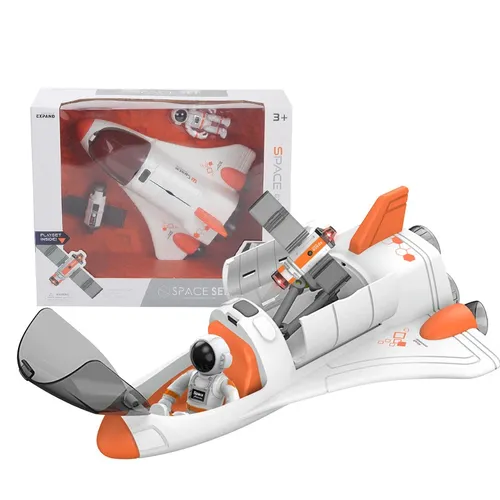 Akusto Optik Spray Raum Rakete Spielzeug Raumschiff Astronaut Shuttle Raumstation Rakete Luftfahrt