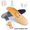 Orthopädische Fußpflege Einlegesohle Leder Latex Antibakterielle Aktive Carbon Orthesen Arch Support