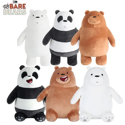 Wir nackte Bären Plüsch tier sitzen vs stehend Grizzly Panda Eisbär Cartoon Stofftier Spielzeug