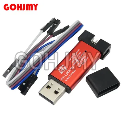 1pcs st-link v2 stlink mini stm8stm32 stlink simulator programmierung mit abdeckung herunter laden Image