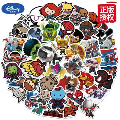 50 stücke Disney bestaunen die Rächer niedlichen Superhelden Cartoon Aufkleber Graffiti Aufkleber Image