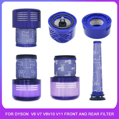 Für dyson staubsauger filter zubehör v6 v7 v8v10 v11 vorderes und hinteres filter element Image