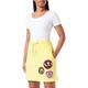 Love Moschino Women's Skirt with 3 Brand Patches A-line Skir, Yellow, 42