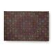 Simply Daisy 3 x 5 Brown Layered Sun Tile Indoor/outdoor Rug