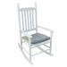 Mdesiwst Modern White Porch Living Room Leisure Napping Rocker Chair Home Decor Furniture