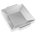 BULYAXIA BBQ Vegetable Grilling Basket - Stainless Steel Barbecue Wok Pan Tray