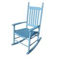 Mdesiwst Rocker Chair Sturdy Construction Strong Load-bearing Wood Summer Outdoor Patio Sling Chair for Garden
