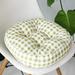 Namzi 1PC Indoor Outdoor Bohemian Round Chair Cushion Seat Pad Floor Cushion Pillow (Grid Green 2 18 X18 )