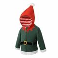 Toddler Christmas Hooded Fleece Coat Baby Boys Girls Winter Christmas Style Cute Hooded Plush Jacket Warm Hoodies Zipper Cardigan Jacket Green 2-3 Years