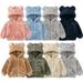 SILVERCELL Toddler Winter Warm Cardigan Coat Unisex Long Sleeve Solid Color Zipper Jacket Kids Cute Bear Ears Hoodie Outwear