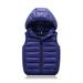 ZMHEGW Toddler Coats Child Kids Baby Boys Girls Sleeveless Winter Solid Hooded Vest Outer Outwear Outfits Clothes Children Jackets