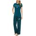 Women's Concepts Sport Green/Black Philadelphia Eagles Arctic T-Shirt & Flannel Pants Sleep Set