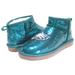 Women's Cuce Green Philadelphia Eagles Sequin Ankle Boots