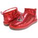 Women's Cuce Red Arizona Cardinals Sequin Ankle Boots