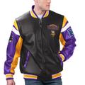 Men's G-III Sports by Carl Banks Black Minnesota Vikings Full-Zip Varsity Jacket