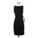 Ava & Aiden Casual Dress - Sheath: Black Solid Dresses - Women's Size 2