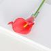 YEAHOO 1Pc Calla Artificial Flowers Calla Lily Fake Flower Bouquet For Wedding Bouquet Bridal Home Flower Decoration(Red)