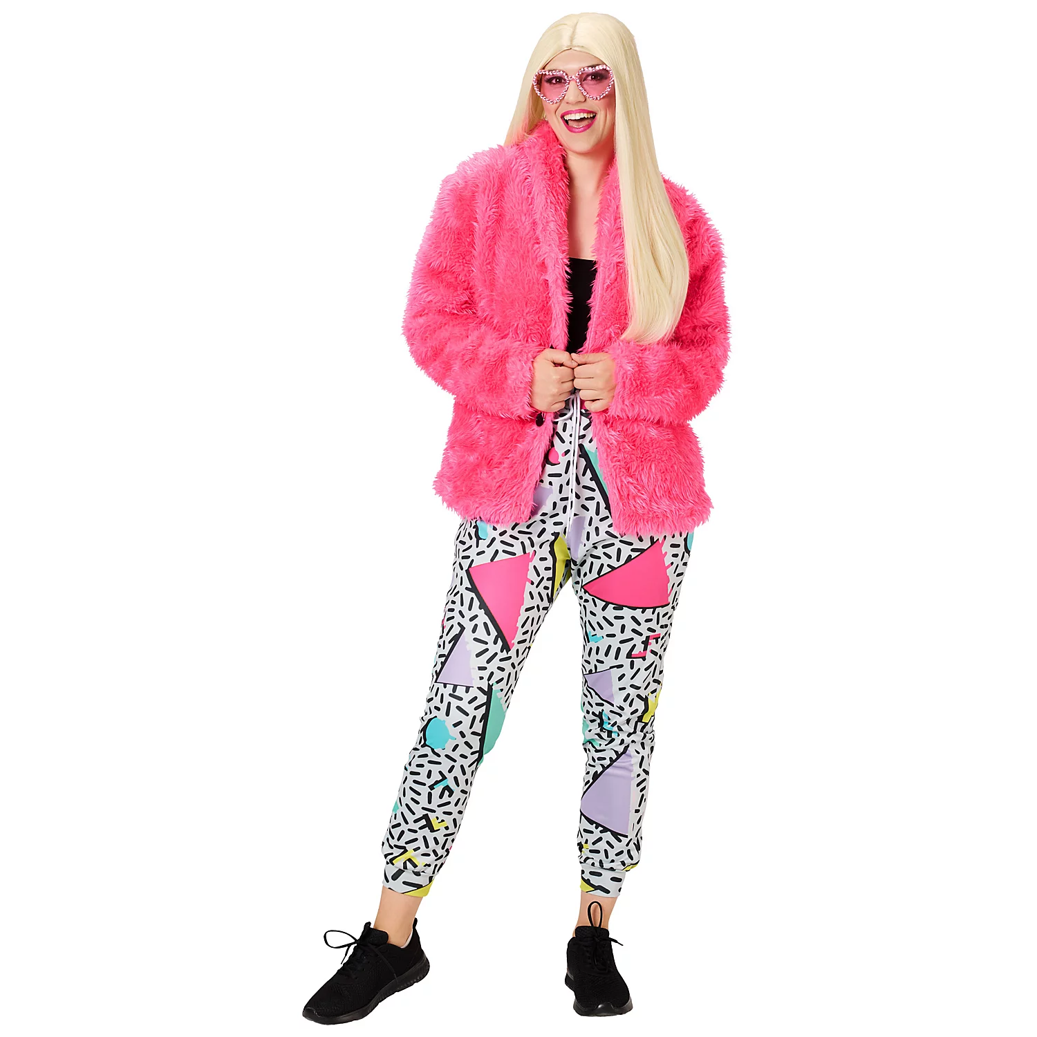 Plüschjacke, neonpink Image