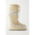 Moon Boot - Icon Shell And Faux Leather Snow Boots - Cream
