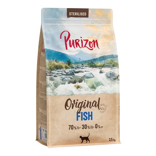 2,5kg Purizon Sterilised Adult Fisch - getreidefrei Katzenfutter trocken