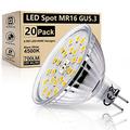 Wondlumi GU5.3 LED Light Bulbs MR16 6.5W Neutral White 4500K Spotlight 12V AC Bulb 700LM Equivalent to 60W Halogen Bulbs Non-Dimmable 20 Packs