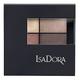 IsaDora Nude Shimmer Eyeshadow Palette Quartet With Mirror – Intensely Creamy Neutral Brown Eyeshadow Pallet – Unscented Natural Eye Shadow Vegan Makeup Pallet 09 Pearls Allure