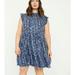 Anthropologie Dresses | By Anthropologie Jenee Tiered Leopard Print Dress Size S | Color: Blue | Size: S