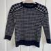 J. Crew Sweaters | J. Crew Merino Wool Houndstooth Sweater In Navy And Gray | Color: Blue/Gray | Size: Xs