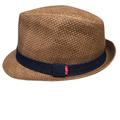 Levi's Accessories | Levi's Men's Straw Fedora Hat Camel With Denim Look Band With Red Levi's Tag | Color: Blue/Brown | Size: Os