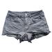 American Eagle Outfitters Shorts | American Eagle Womens 6 Hirise Shortie Aeo Twill Stretch Cutoff Gray Jean Shorts | Color: Gray/Silver | Size: 6