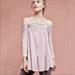 Anthropologie Tops | Nwt Anthropologie Meadow Rue Cold Shoulder & Lace Top In Lavender Size M | Color: Purple | Size: M