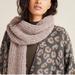 Anthropologie Accessories | Nwt Anthropologie Beckett Cozy Solid Scarf | Color: Gray/Red | Size: Os