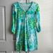 Lilly Pulitzer Dresses | Lilly Pulitzer Lagoon Wave Rider Palmetto Women's Dress | Color: Blue/Green | Size: Xxs