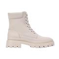 JustFab Tevos Combat Boots for Women - Chunky Heeled Combat Boots, Sole Boots, Boots for Women, Womens Boots & Booties, Combat Booties, Sandstorm, 6 UK