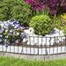 Confote 19 Pack 20.6ft(L) x 12.6in(H) Decorative Garden Fence Rustproof Metal Animal Barrier Fence Metal | 245 H x 13 W x 2 D in | Wayfair