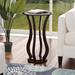 Charlton Home® Faux Marble Top Pedestal Plant Stand in Cherry Marble/Granite/Wood in Brown/Red | Wayfair E8E018BBF75B4609BAE4F5EC20727A50
