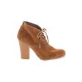 MICHAEL Michael Kors Ankle Boots: Brown Solid Shoes - Women's Size 11 - Round Toe
