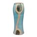 Dakota Fields Bowdie Handmade Ceramic Table Vase Ceramic in Blue/White | 14.25 H x 5.25 W x 5.25 D in | Wayfair C8B1A7D2D2304060A1B1C091CD88B752