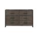 Red Barrel Studio® Airyonna 6 Drawer 61.9" W Double Dresser Wood in Brown | 38 H x 61.9 W x 18 D in | Wayfair DAC4DE8FC45344C4814CF40452DDB5FA