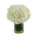 Primrue Hydrangeas in Glass Vase w/ Grass | 12 H x 10 W x 10 D in | Wayfair 1E689AA4FAA9471B8370D3E24D9A3D97