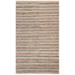 Brown/Gray 72 x 48 x 0.38 in Indoor Area Rug - Union Rustic Keyshona Striped Handmade Flatweave Wool Area Rug in Gray/Brown Wool | Wayfair