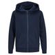 JACK & JONES - Kapuzen-Sweatjacke Jjebradley In Navy Blazer, Gr.176