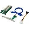 PCI Express zu Dual PCI Adapter Karte PCIe X1 zu Router Schlepptau 2 PCI Slot Riser Karte 2 5 Gbps
