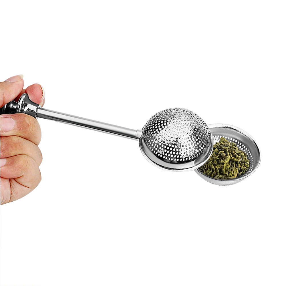 Accessori per attrezzi da tè per spezie colino da tè riutilizzabile palla bustina di tè in metallo teiera in acciaio inossidabile filtro per infusore per tè regolabile