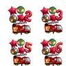 Palloncini Foil a tema camion dei pompieri camion dei pompieri numero digitale palloncino Baby
