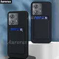 Auroras für Motorola Edge 40 Neo 5g Case Karten tasche Brieftasche Silikon stoß feste Shell für Moto