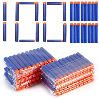 7,2 cm 100 stücke Für Nerf Weiche Kugeln Darts Runde Kopf Refill Schwamm Darts Kinder Kinder Image